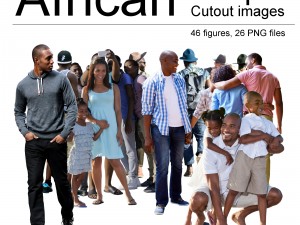 african people cutouts CG Textures
