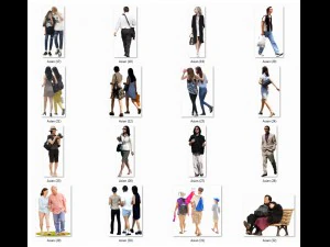 asian people cutout images CG Textures