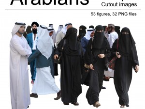 arabian people cutout images CG Textures
