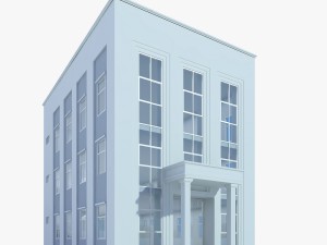 neoclassical small office building Modèle 3D