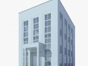 neoclassical small office building Model 3D