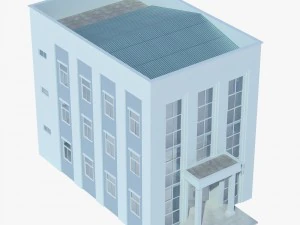 neoclassical small office building 3D Model
