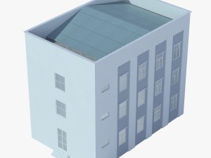 neoclassical small office building Model 3D