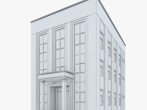 neoclassical small office building Model 3D
