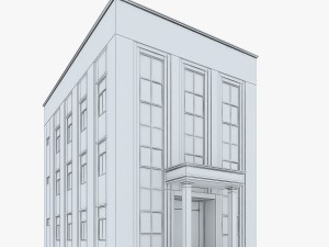 neoclassical small office building Model 3D