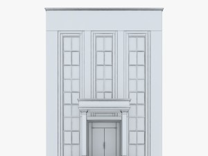 neoclassical small office building Model 3D