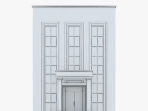 neoclassical small office building 3D Model