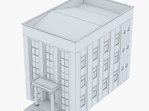 neoclassical small office building Model 3D