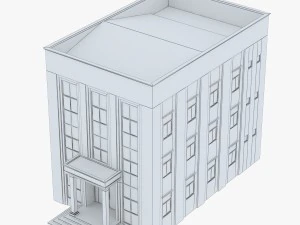 neoclassical small office building 3D Model