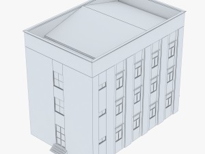 neoclassical small office building Model 3D
