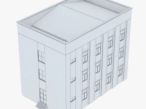 neoclassical small office building 3D Model