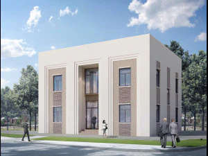 Небольшой офис в неоклассическом стиле 3D Модель