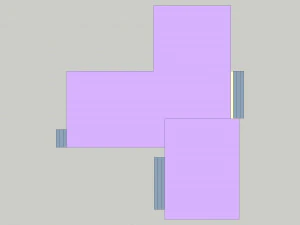 small simple country house modern architecture 3 bedrooms 3D Model