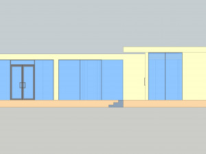 small simple country house modern architecture 3 bedrooms 3D Модель