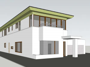 modern tropical house architecture 3D Model