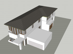 modern tropical house architecture Modelo 3D