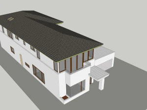 modern tropical house architecture 3D Model