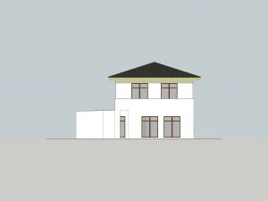 modern tropical house architecture 3D Model