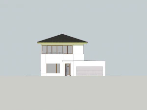 modern tropical house architecture 3D Model