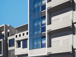 gedung perkantoran ruko Model 3D