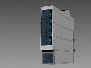 shophouse office building Modello 3D