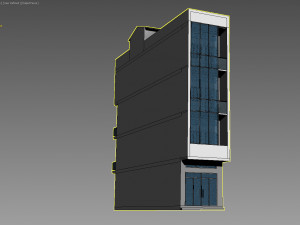 shophouse office building Modello 3D