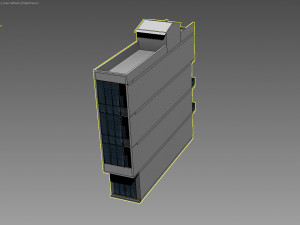 shophouse office building Modello 3D