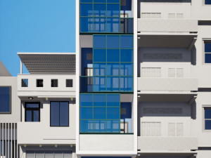 shophouse office building 2 3D-Modell