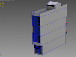 shophouse office building 2 3D-Modell