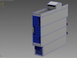 shophouse office building 2 3D Model