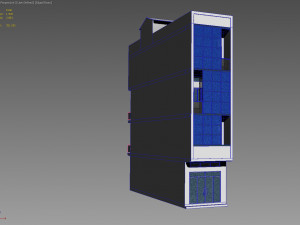 shophouse office building 2 3D-Modell
