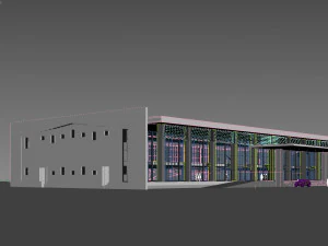 컨퍼런스 빌딩 3D 모델