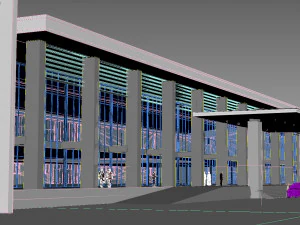 컨퍼런스 빌딩 3D 모델