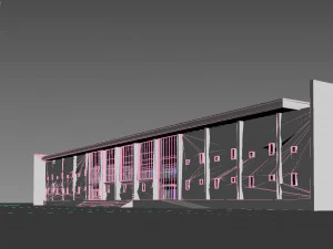 컨퍼런스 빌딩 3D 모델