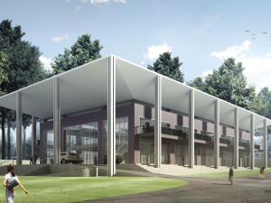 convention center multi-functional building modern architecture 3D Model