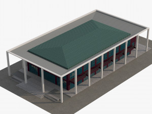 convention center multi-functional building modern architecture 3Dモデル