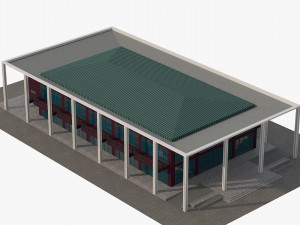 convention center multi-functional building modern architecture 3Dモデル