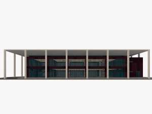 convention center multi-functional building modern architecture 3Dモデル