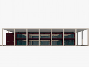 convention center multi-functional building modern architecture 3Dモデル