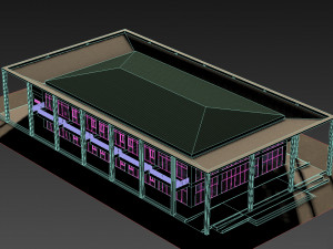 convention center multi-functional building modern architecture 3Dモデル