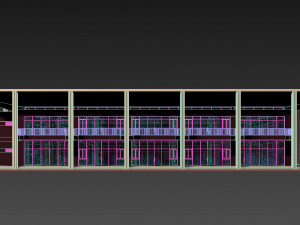 convention center multi-functional building modern architecture 3Dモデル