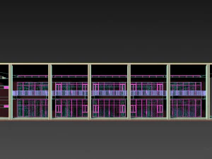 convention center multi-functional building modern architecture 3D Model