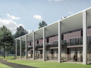 convention center multi-functional building modern architecture 3D Model