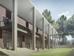 convention center multi-functional building modern architecture 3Dモデル