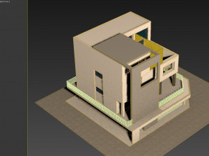 corner cubic house modern architecture 3D 模型