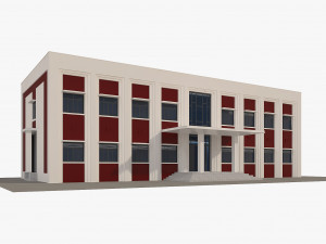 city hall municipal building 3D Model