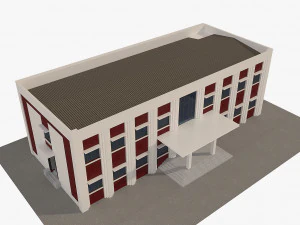 city hall municipal building 3D Model