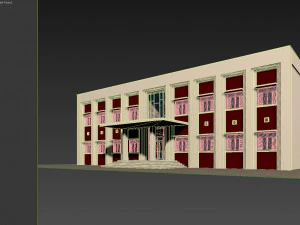 city hall municipal building 3D Model