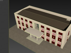 city hall municipal building 3D Model