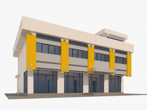 1970s office building 3D मॉडल